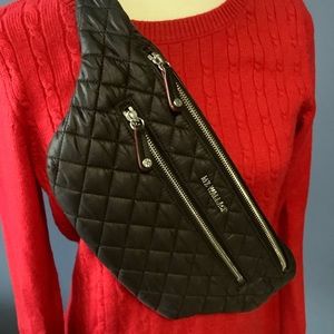 MZ Wallace Crosby Belt Bag Black
